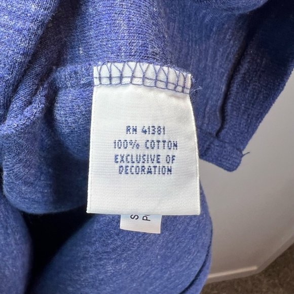 Polo Ralph Lauren Men's Quarter Zip Pullover Sweater Blue Heather Red Pony Sz XL - Picture 13 of 13